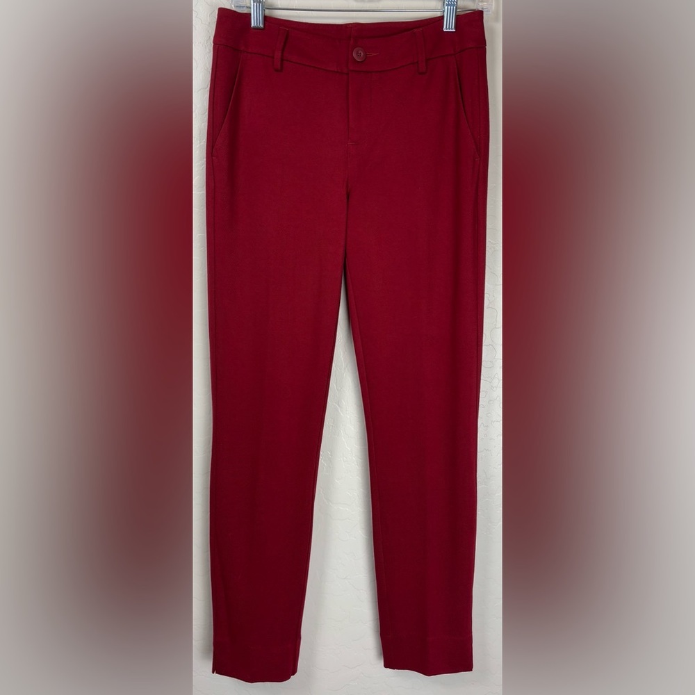 NEW Cabi Ava Trouser Rhubarb #3201 Sakura Red 4‎ Straight Leg Pointe Career 1063